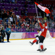 Illustration for article titled Canadas Mens Hockey Team Celebrates Second Straight Gold